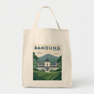 Tote Bag Affiche de voyage à Bandung Indonésie