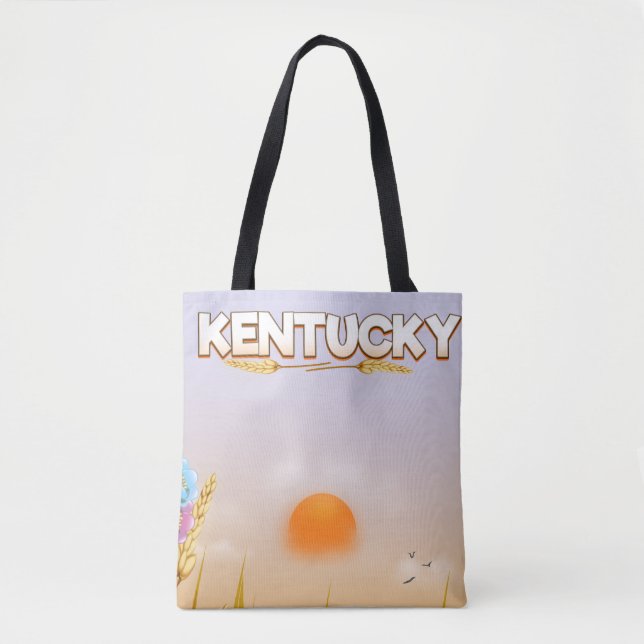Tote Bag Affiche de voyage de la ferme Kentucky Cute (Devant)