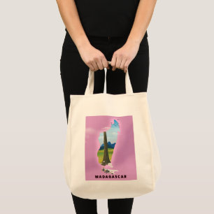 Tote Bag Affiche de voyage illustrée à Madagascar