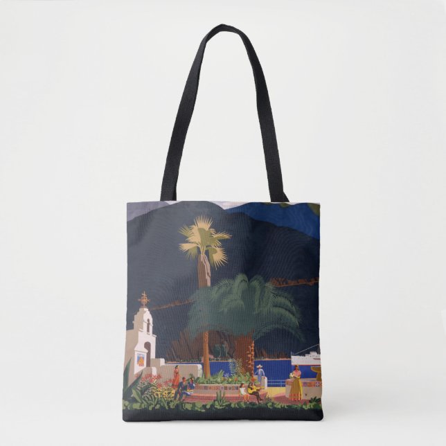 Tote Bag Affiche de voyage - Père Noël Catalina Island, Cal (Devant)
