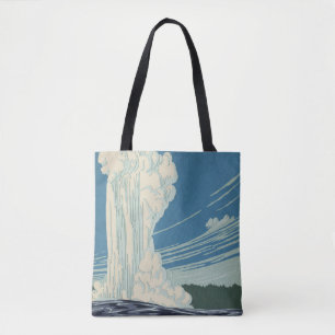 Tote Bag Affiche De Voyage Pour Le Parc National De Yellows
