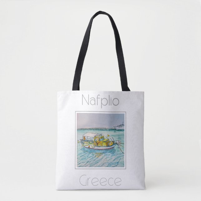 Tote Bag Affiche de voyage pour Nauplie Grèce (Devant)