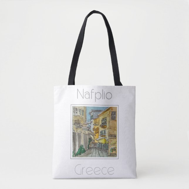 Tote Bag Affiche de voyage pour Nauplie Grèce (Devant)