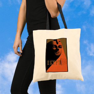Tote Bag Affiche de voyage vintage avec Sphinx, Égypte, Afr
