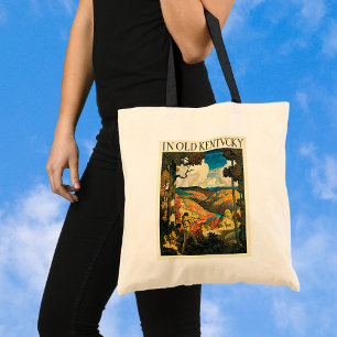 Tote Bag Affiche de voyage vintage NC Wyeth, Dans le vieux