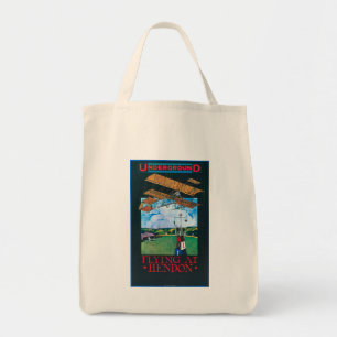 Tote Bag Affiche finie Grahame-Blanche et plate d'aérodrom