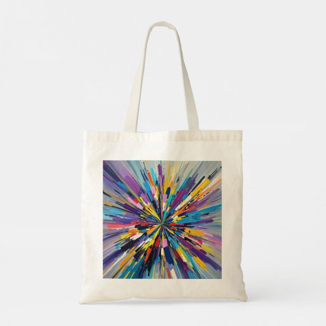 Tote Bag Affiche impressionnante design d'art abstrait (Dos)