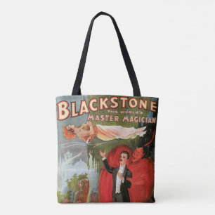 Tote Bag Affiche Magique Vintage, Grand Magicien Blackstone