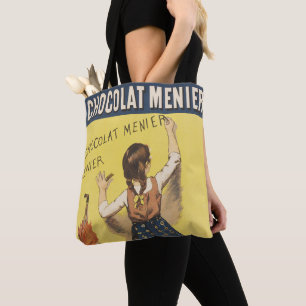 Tote Bag Affiche vintage 1892 Chocolat Menier Jeune Fille f