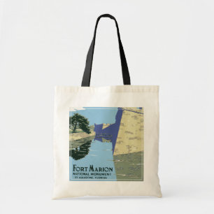 Tote Bag Affiche Vintage voyage montrant Fort Marion