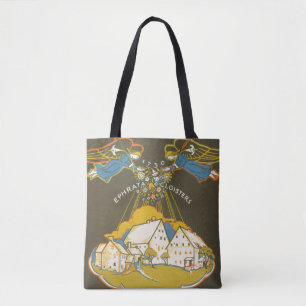 Tote Bag Affiche Vintage voyage Pour Le Cloître Ephrata