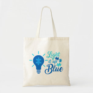 Tote Bag Afficher Le Support De L'Acceptation De L'Autisme