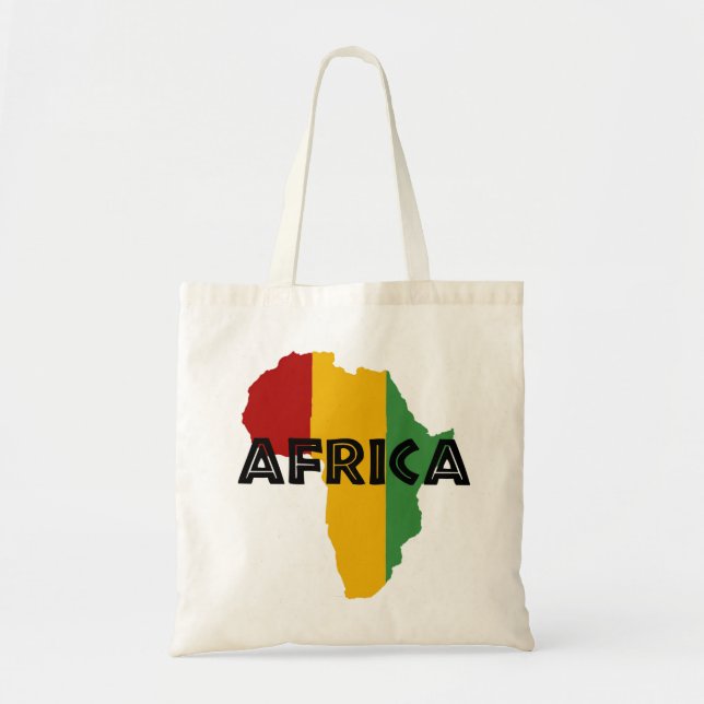 Tote Bag Africa Rasta Color (Devant)