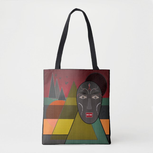 Tote Bag African mask (Devant)