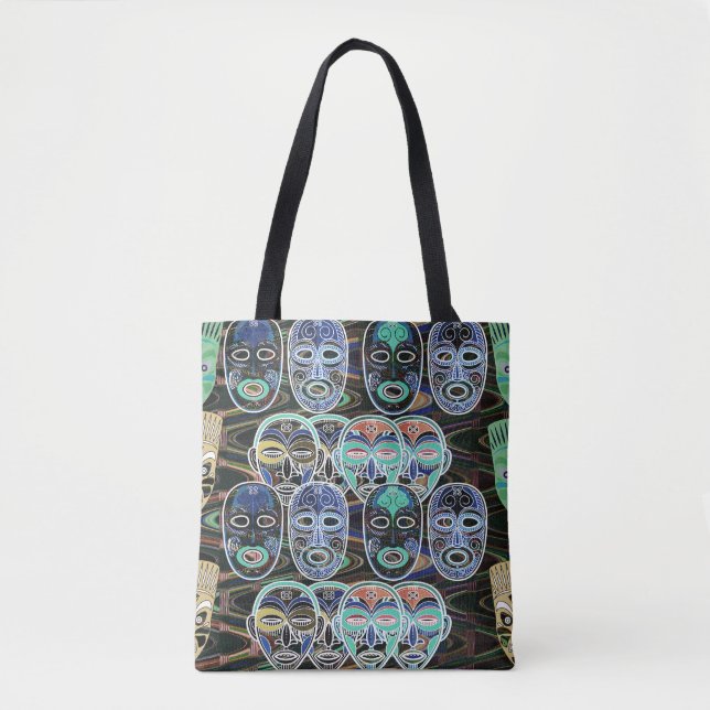 Tote Bag African Masks V1 (Devant)