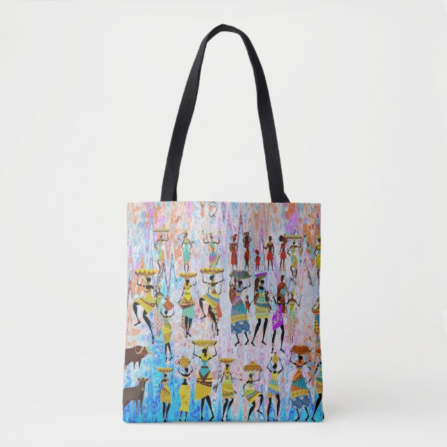 Tote Bag African Village (Devant)