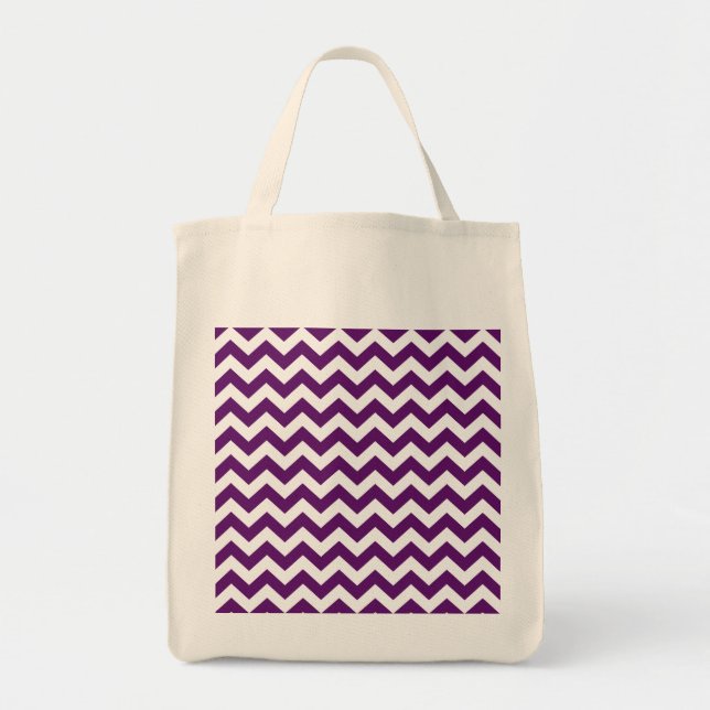 Tote Bag African Violet Safari Chevron (Devant)