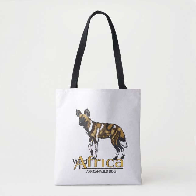 Tote Bag African wild dog Wild Africa (Devant)