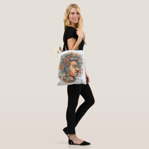 Tote Bag Afro Boho Queen - Artiste coloré