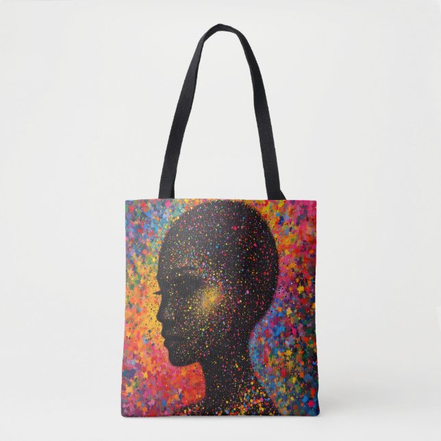 Tote Bag Afro Nebula Whisper – Célébration de l'Histoire de (Devant)