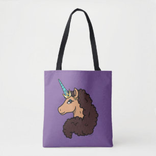 Tote Bag Afro Unicorn Divin