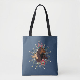 Tote Bag Afro Unicorn Festive Vacances Magique