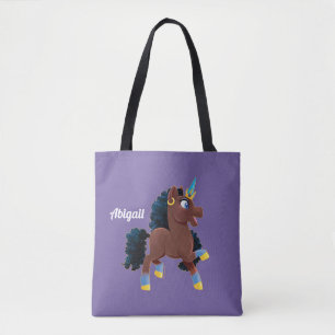 Tote Bag Afro Unicorn   La magie