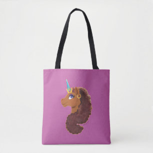 Tote Bag Afro Unicorn   Unique