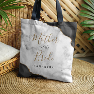 Tote Bag Agate Marbre Or Mère de la Mariée