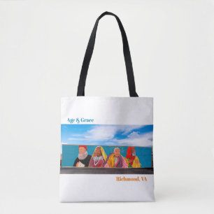 Tote Bag Age & grâce/Centre Cercle 2 côtés Fourre-tout