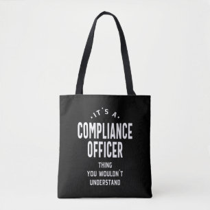Tote Bag Agent de conformité Titre du poste Cadeau