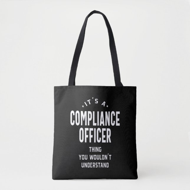Tote Bag Agent de conformité Titre du poste Cadeau (Devant)