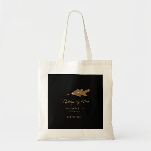 Tote Bag Agent de signature de prêt public notaire ajouter  (Devant)