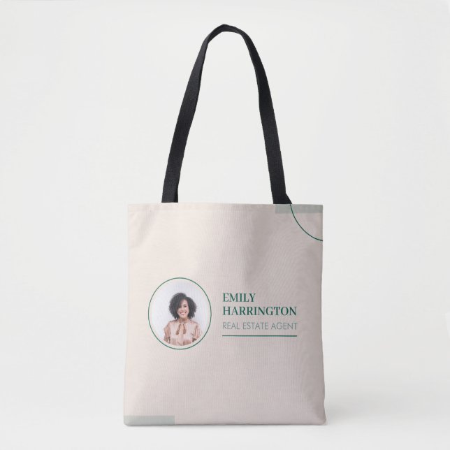 Tote Bag Agent immobilier Lignes fines Sable (Devant)