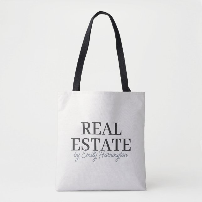 Tote Bag Agent immobilier neutre moderne (Devant)