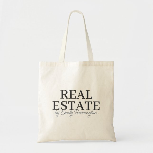 Tote Bag Agent immobilier neutre moderne (Devant)