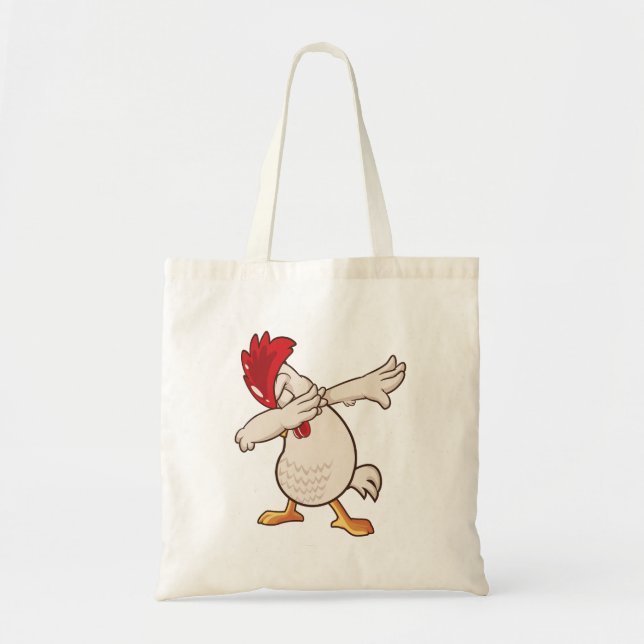 Tote Bag Agriculteur de dab de poulet Dab Dance (Devant)
