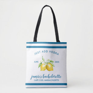 Tote Bag Agrume Bachelorette de citron personnalisé