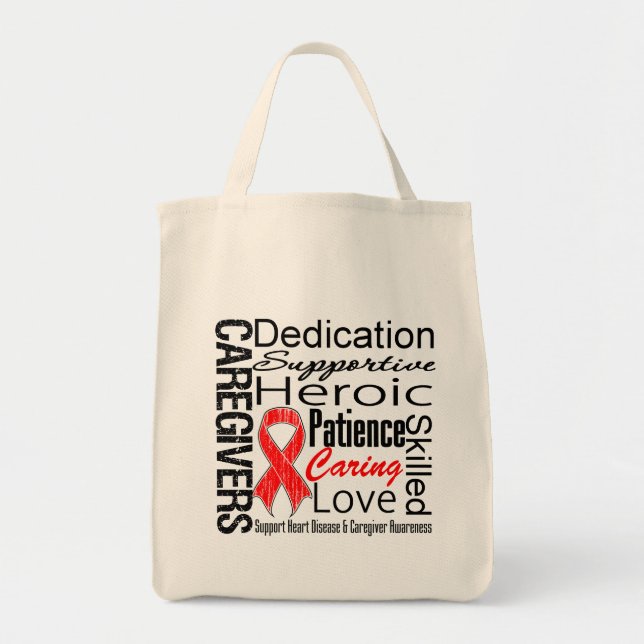 Tote Bag Aidants de maladie cardiaque Collage (Devant)