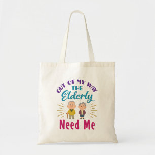 Tote Bag Aide aux personnes âgées et aide-soignante