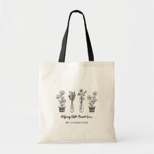 Tote Bag Aider les petits esprits à grandir Enseignants flo