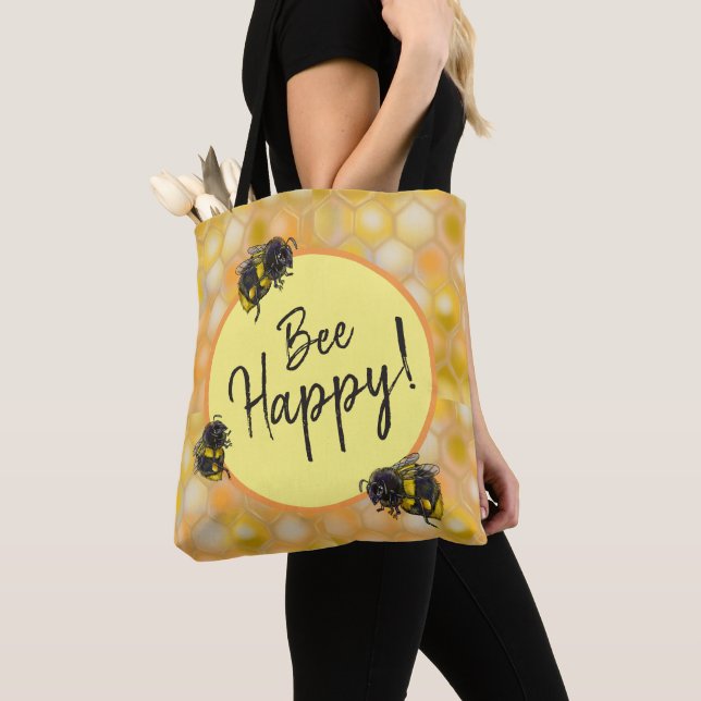 Tote Bag Aie Du Bonheur ! Bumblebees (De près)