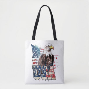 Tote Bag Aigle américain à tête blanche 250e anniversaire d