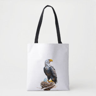 Tote Bag Aigle américain origami