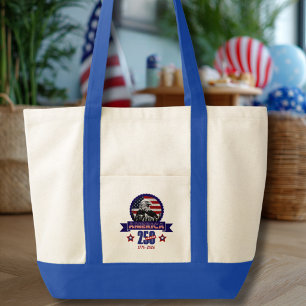 Tote Bag Aigle Américain Patriotique Joyeux 250e Anniversai