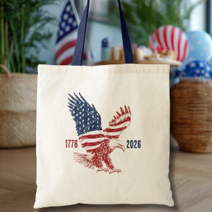 Tote Bag Aigle Américain Patriotique Joyux 250e Anniversair