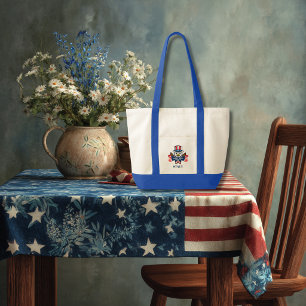 Tote Bag Aigle américain patriotique personnalisé 250e anni