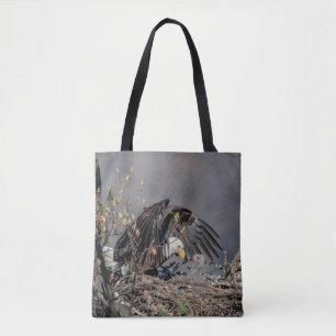 Tote Bag Aigle avec son bébé