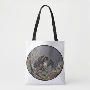 Tote Bag Aigle avec son bébé