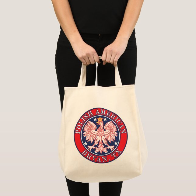 Tote Bag Aigle bryan Texas Polonais Américain (Devant (produit))